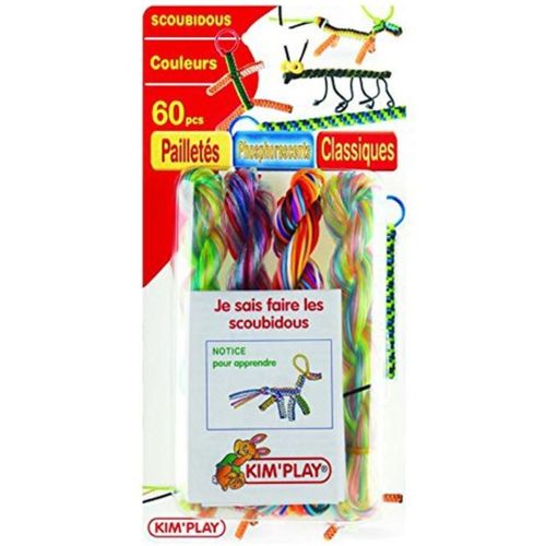 Kim Play - 60201 - Kit De Loisirs Créatifs - 60 Brins Scoubidou Notice