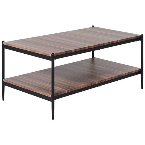 Table Basse Bois Sombre Et Noir Avoca