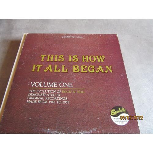 This How It All Began Vol 1 Gospel Contry Blues City Blues Ballads Jump Boogie A Bradford J L Hooker Mercy Dee ; Roy Milton Joe Liggins : Percy Mayfield : J Liggins Chosen Singers Soul.. Ref Usa 90069