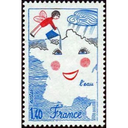 Timbre France 1981 Oblitéré - L'eau - Concours De Dessins D'enfants - 1.40 Yt2125