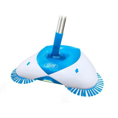 Venteo - Balai à brosses rotatives  TELESHOPPING  HURRICANE SPIN BROOM - Bleu et Blanc  Adulte  Léger et sans fil