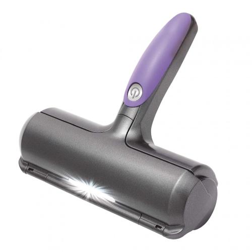 Fur Daddy - Brosse anti poils animaux - VENTEO - Ramasse poils chat / chien - Violet et Gris - Pour Canapé/Vêtements/Voiture