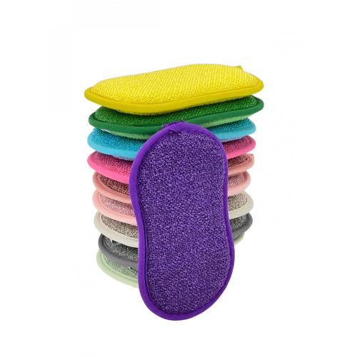 5 éponges nettoie-tout - Venteo - Multicouleur - Adulte - Eponge double-face nettoie toutes surfaces/Lavable en machine