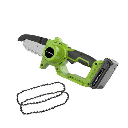PACK Tronçonneuse sans fil + lot de 2 chaînes - VENTEO - Tronçonneuse sans fil - Bricoler/couper - Légère - Inclus lot 2 chaînes de rechange