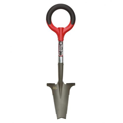 ROOTSLAYER Mini-digger Rouge - Tête en V - Acier carbone affutée