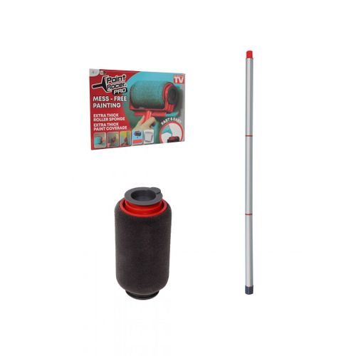 Venteo - Paint Racer Pro + 1 recharge + Paint Racer Extension - Rouleau de peinture portable avec réservoir intégré