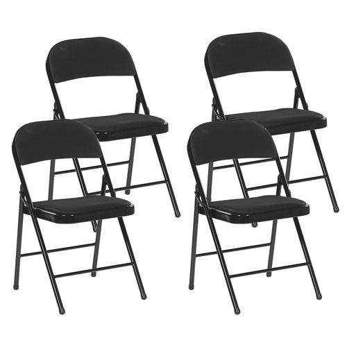 Chaise De Salle À Manger Set De 4 Noir Sparks