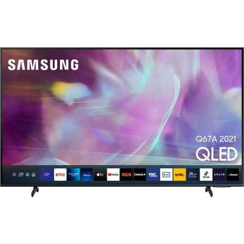 Samsung QE55Q67AAU - 55" Q67A Series TV LCD rétro-éclairée par LED - QLED - Smart TV - Tizen OS - 4K UHD (2160p) 3840 x 2160 - HDR - Quantum Dot - gris titan