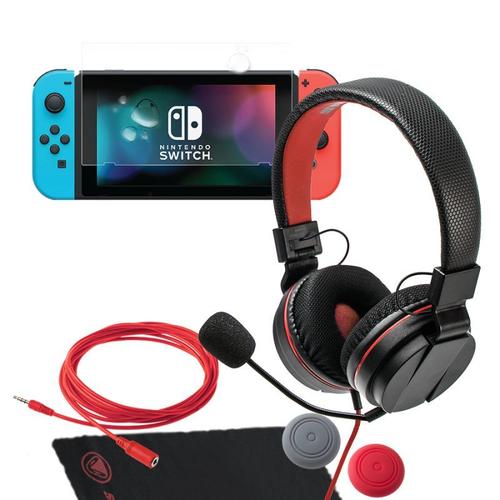 Gamer Kit S Sound Protect Casque De Jeu Avec Commandes En Ligne Microphone Amovible Pour Nintendo Switch C Ble 4 5 M