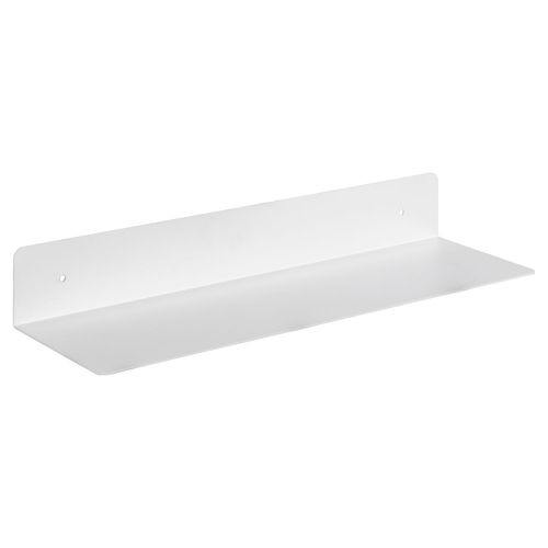 Etagère Murale 1 Tablette En Métal - L.50cm X H.7cm - Blanc