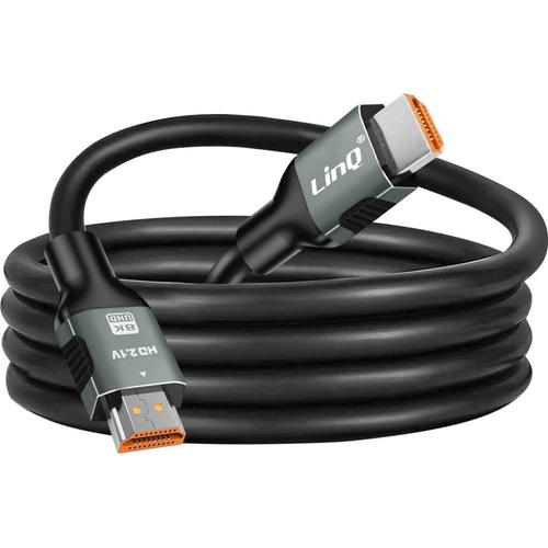 Câble DisplayPort LINQ HMDI vers HDMI 2.1 Ultra HD 8K 1.5m LinQ