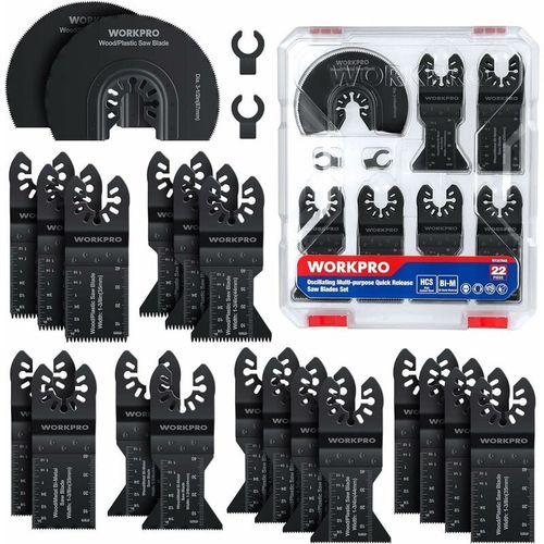 23pcs Lames De Scie Oscillantes, Coffret Des Accessoires D'outil Multifonction Oscillant, Lame De Scie Universelle Pour Dremel, Bosch, Makita, Dewalt, Etc Goodnice