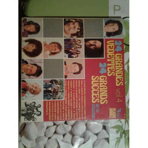 24 Grandes Vedettes 24 Grands Succes Volume 4 - Schonberg,Ch Vidal,Martin Circus,P Clark,Mungo Jerry,Les Charlots,Dutronc,Joe Dolan,C Renard,C Michel,Marc Ogeret,Frank Villano,,P Perret,G Plana,Antoine,Dani,F Hardy...