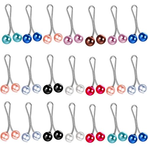 24 Pcs pingle  Foulard Clip Perle, Clips D'pingles  Hijab Musulman, Clips De Scurit Pour Foulard En Perles, Pour Les Femmes Chle Hijab, Robe De Banquet De Broche De Marie De Mariage[X805]
