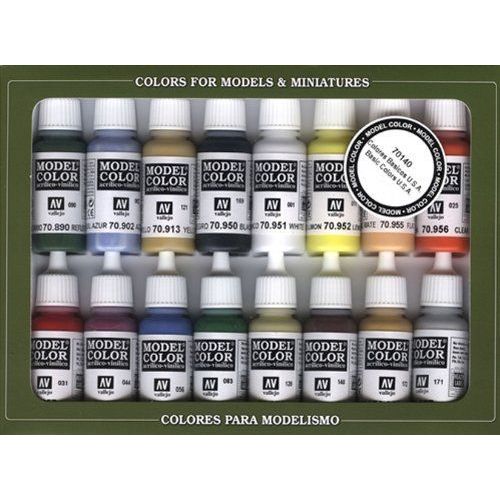 Vallejo Usa Coffret De 16 Pots De Peinture Acrylique Pour Modélisme Couleurs Assorties-Générique