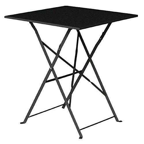 Bolero Table En Acier Gk989 Trottoir, Style, Noir