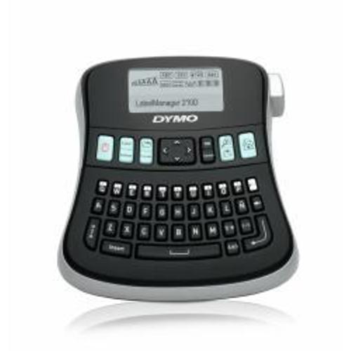 Kit d'étiqueteuse portable DYMO LabelManager 210D | Clavier QWERTY | avec étiquettes 12mm D1 imprimées en noir sur fond blanc et mallette de transport