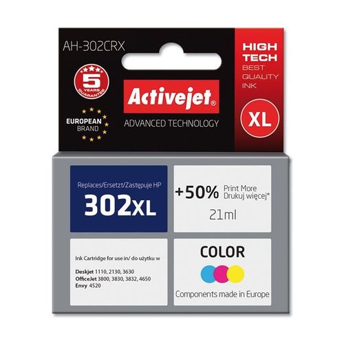Activejet AH-302CRX cartouche d'encre 1 pièce(s) Compatible Rendement élevé (XL) Cyan, Magenta, Jaune