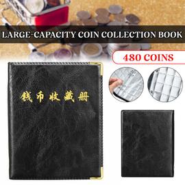 Livre de Collection de pièces de monnaie de grande capacité,480