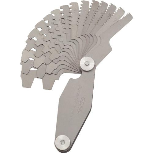 Jauge de filetage trapézoïdal KS TOOLS, pour filetage 30°, 2-12 mm (300.0622)