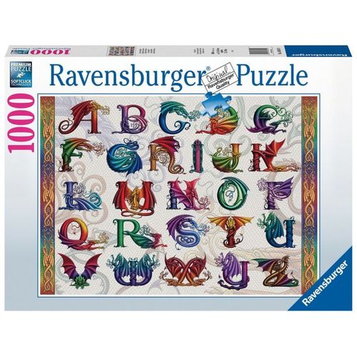 Alphabet Dragon - Puzzle 1000 Pièces