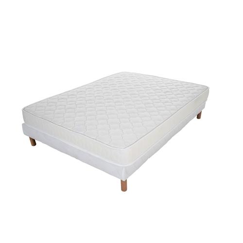 Ensemble Matelas Mousse Confort + Et Sommier 160x200 Hauteur 17cm