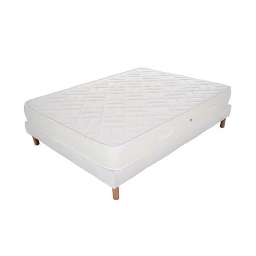 Ensemble Matelas Mousse Zen + Sommier 140x200 Hauteur 20cm