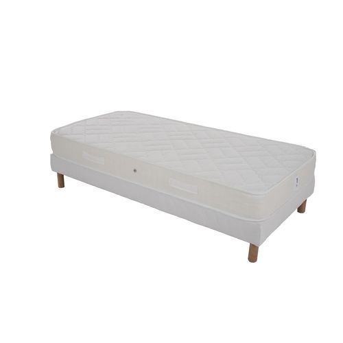 Ensemble Matelas Mousse Zen + Sommier 90x200 Hauteur 20cm