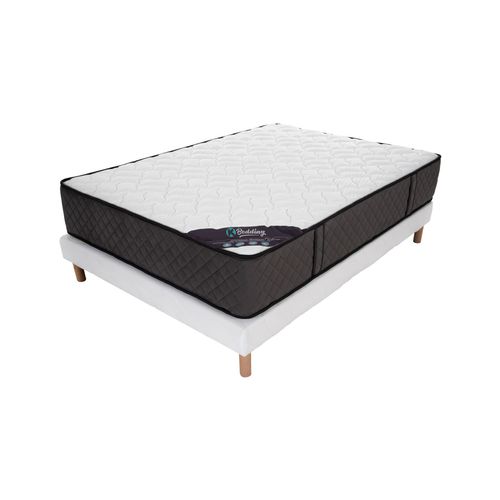 Ensemble Matelas Mousse Hôtel Confort + Sommier 120x190 Hauteur 30cm