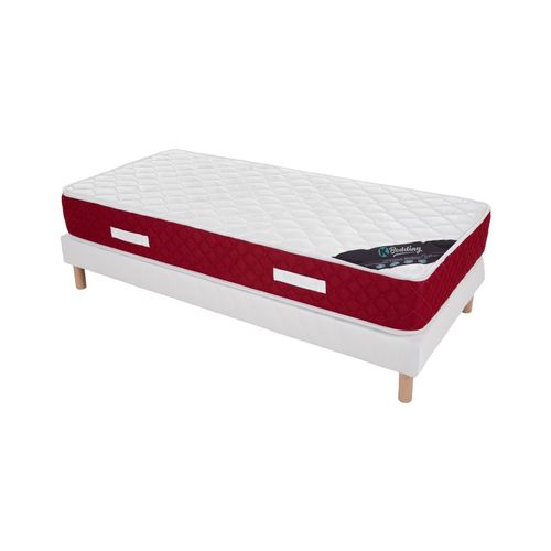 Ensemble Matelas Mousse Rosso + Sommier 90x190 Hauteur 25cm