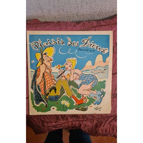 Vinyle 33 Tours  "Plaisirs Des Dieux" Tonnes N°5 , Petite Anthologie Des Chansons De Salle De Garde Par Un Tonus Des Hôpitaux Parisiens