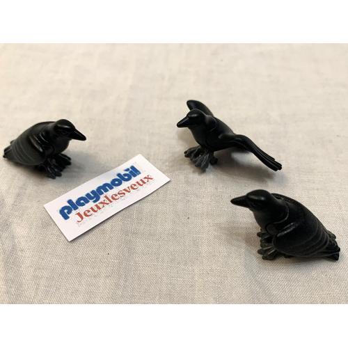 Playmobil Lot D' Animaux - 3 Corneilles Corbeau - Complète Set 30665970 30664680 3098 3113 3137 3217 3255 3269 3274 3823 3839 3944 4063 4095 4152 4160 4166 4435 4768 4775 5003 5004 5707 5784 7138 7927