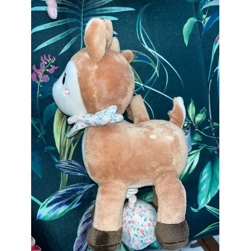 Doudou biche Tex baby musical jouet boîte à musique peluche bébé berceuse 