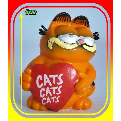 Figurine Garfield Le Chat - Garfield Avec Coeur Cats Cats Cats - 1981