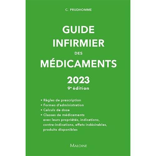 Guide Infirmier Des Médicaments