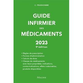 Guide Infirmier Des Médicaments
