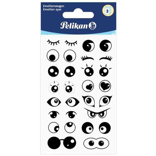 Pelikan Sticker Oeil Mobile, 3 Planches De 32 Pièces