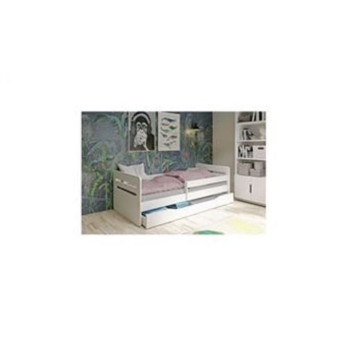 Lit Tomi Blanc Tiroir Et Matelas Inclus140/80