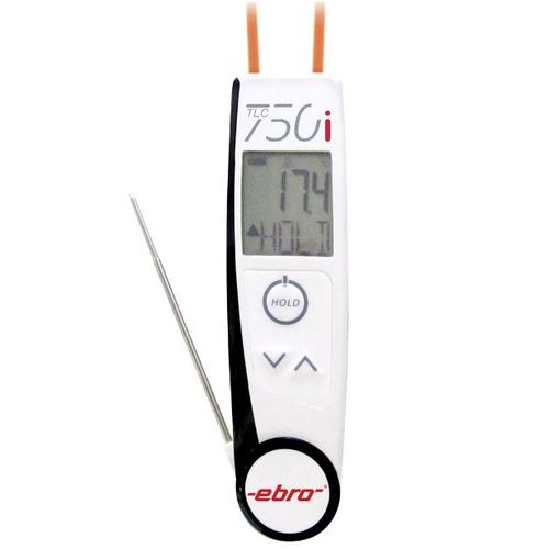 Thermometre Ir Et Thermometre A Piquer (Haccp) Ebro 1340-5736 Optique (Thermometre) 2:1 -50 A +250 ?C Conforme Haccp, Mesure Par Contact, Mesure
