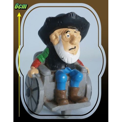 Figurine Lucky Luke - Le Vieil Homme En Fauteuil Roulant - 1984