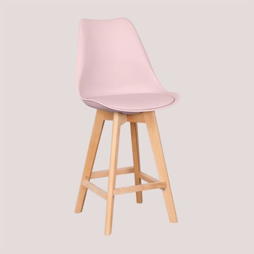 Lot De 2 Tabourets Hauts 67 Cm Nordic Rose Noisette