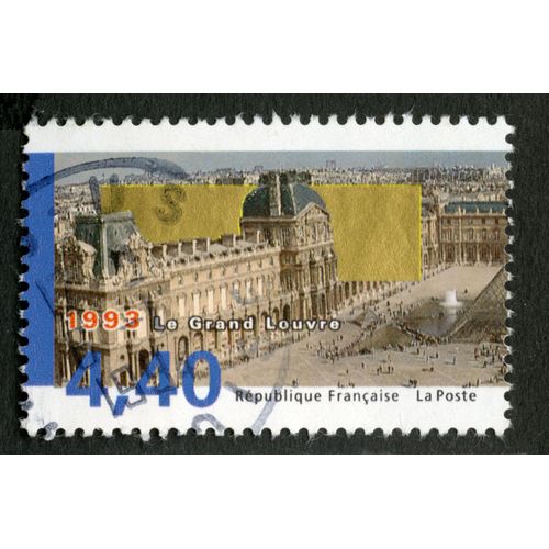 Timbre Oblitéré Le Grand Louvre 1993, République Française, La Poste, 4,40