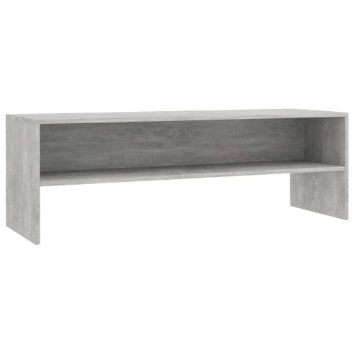 Vidaxl Meuble Tv Gris Béton 120 X 40 X 40 Cm Aggloméré