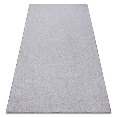 100x500 Cm Tapis - Moquette Velvet Micro Gris 90 Plaine Couleur Unie