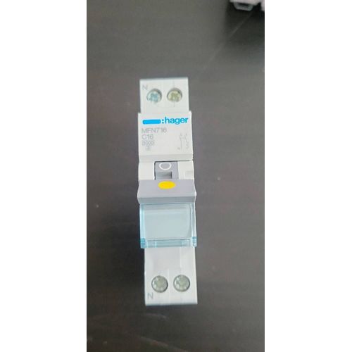 Disjoncteur 1P+N 3kA C 16A 1 module