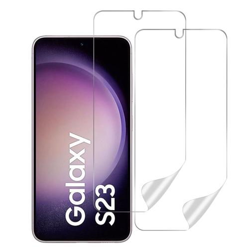 Protection Ecran En Plastique Pour Samsung Galaxy S23 [Pack 2] Protecteur Resistant Anti Rayure Ultra Mince [Phonillico]