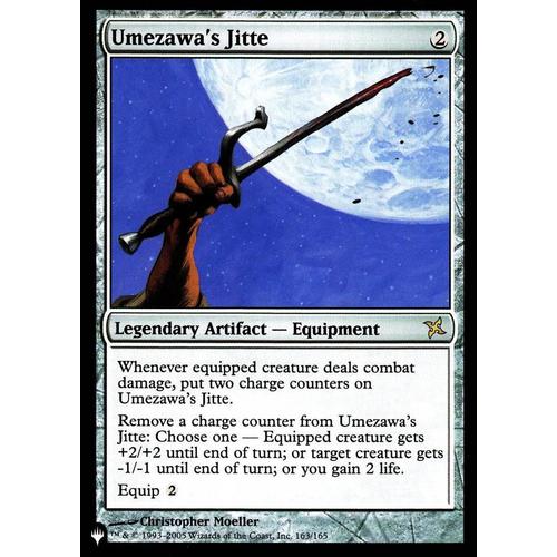 Umezawa's Jitte (Jitte D' Umezawa) - Magic - Traîtres De Kamigawa Vo - The List - Sigle Planeswalker - R - 163