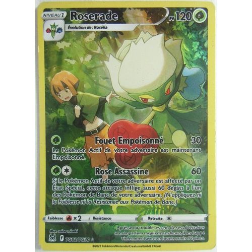 Carte Pokemon Roserade Tg 02/Tg30 Origine Perdue Eb11 Fr