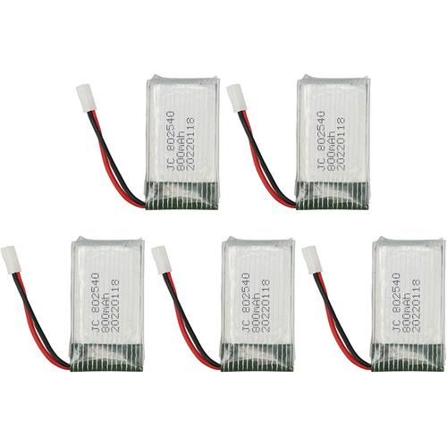 Batterie Lithium-Ion 3,7 V 800 Mah Rechargeable Rc Uav Batterie De Secours Accessoires Pour Syma X5c X5c 1 X5 X5sc X5sw M68 K60 Hq 905 Cx30 Quadricoptère Rc (5 Pièces)