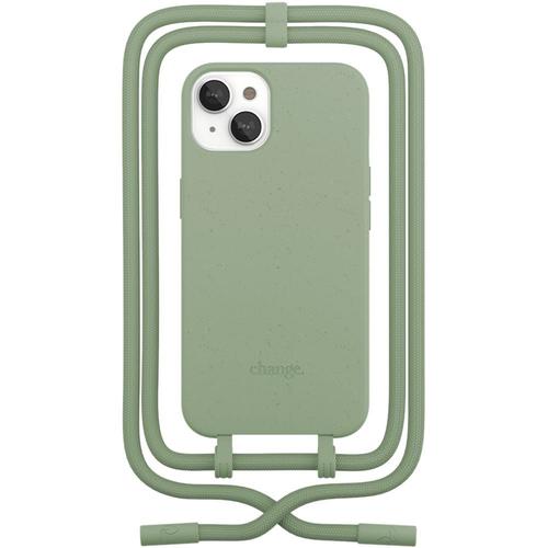 Coque Woodcessories Iphone 14 Plus Tour De Cou Vert